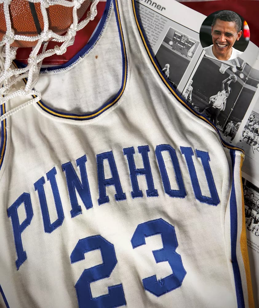 Barack Obama's high school jersey