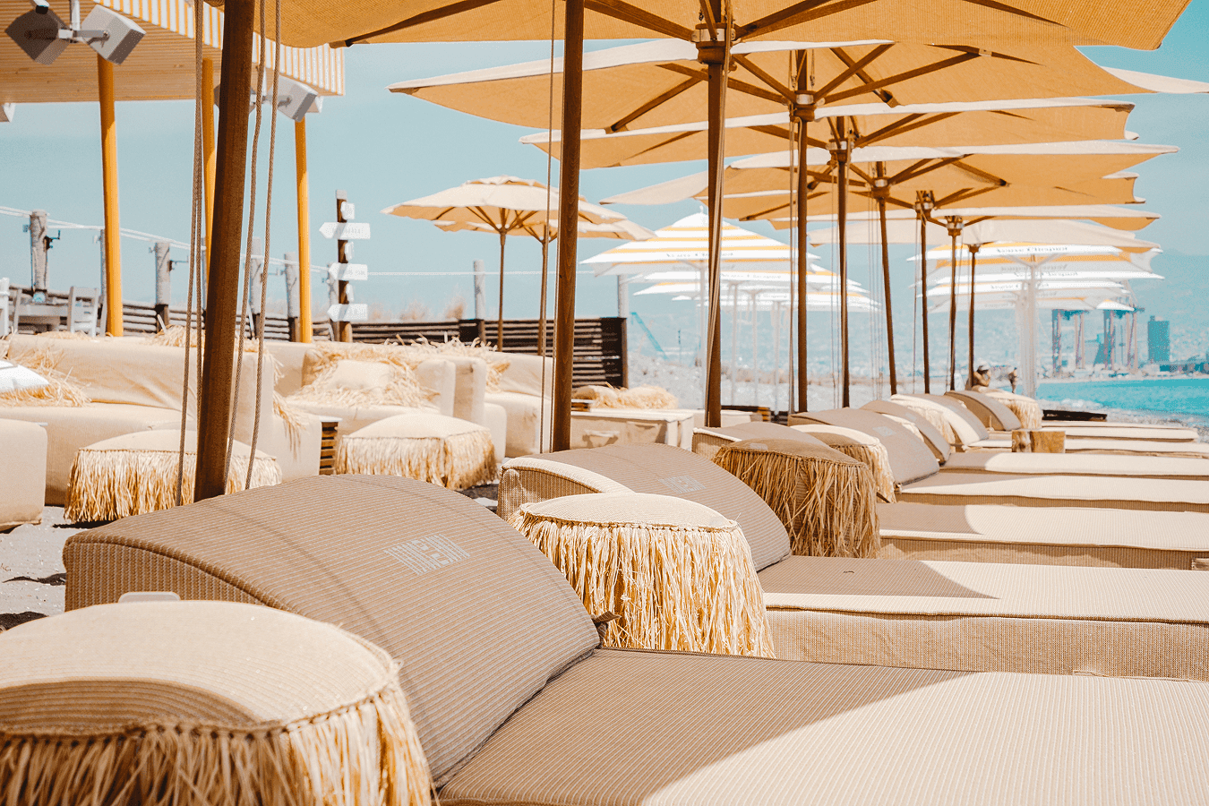 Plage Du Soleil beach club along Limassol's Lady's Mile Beach
