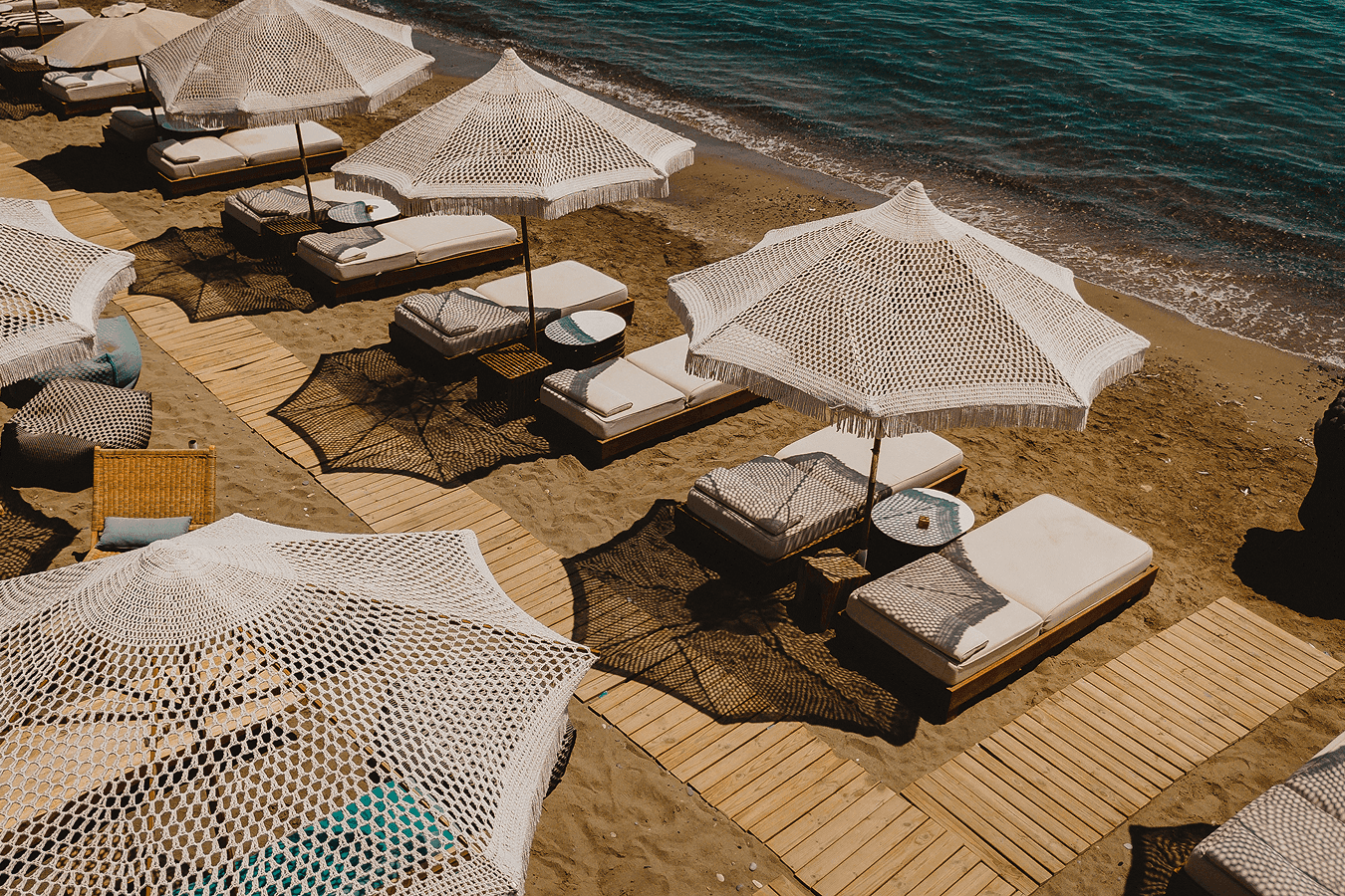 Indoor lounge area inside Plage Du Soleil