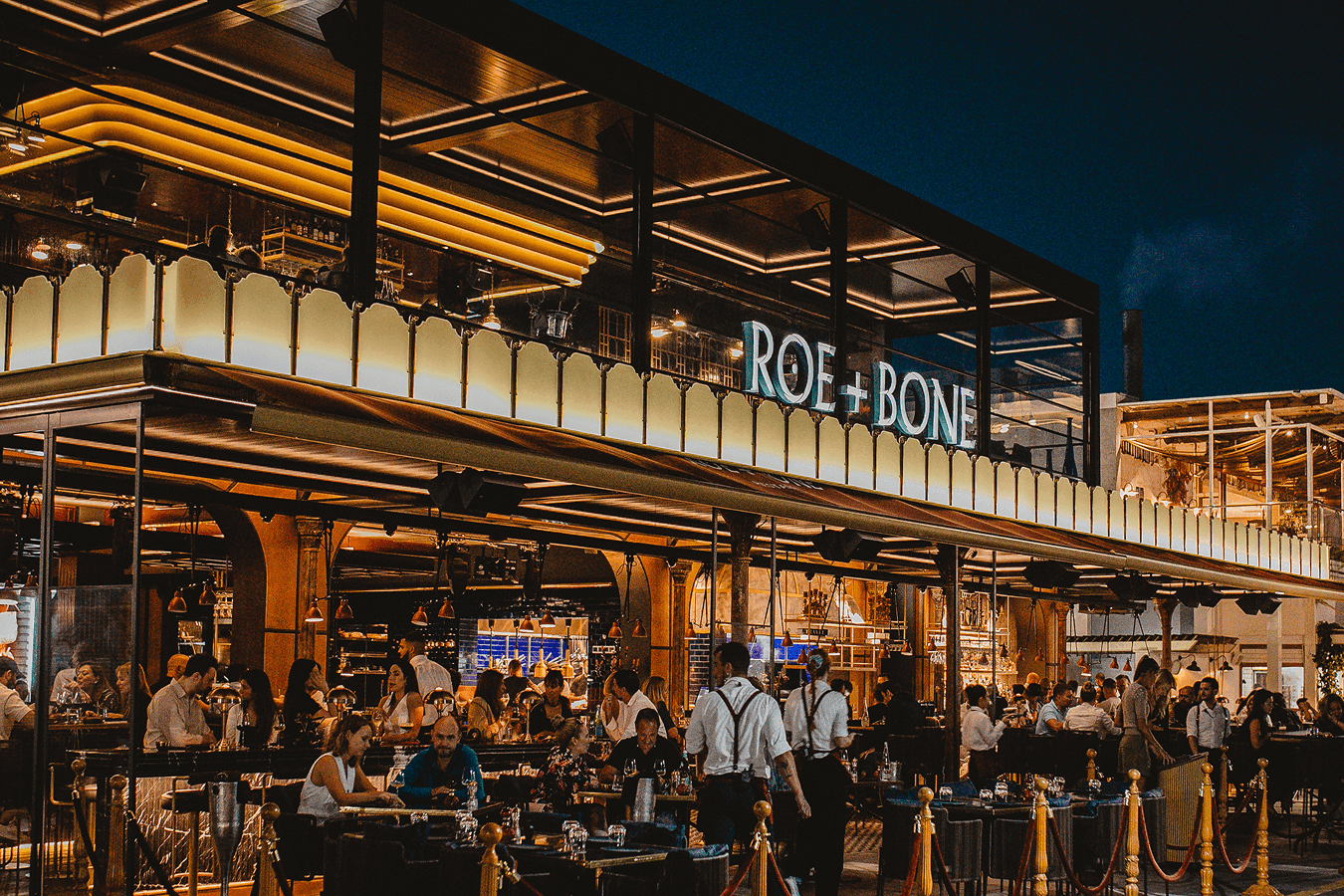 Roe + Bone restaurant dining room in Limassol's Old Port